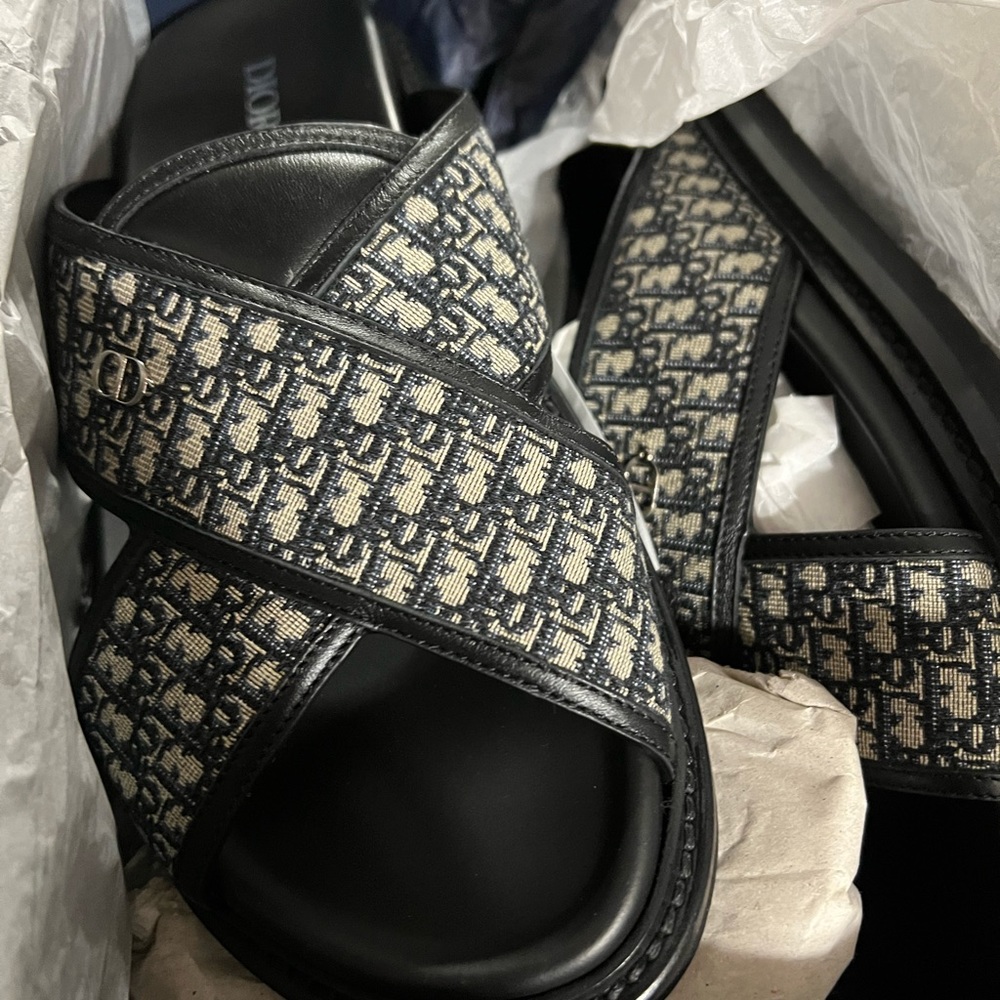 Mens Dior aqua sandal BNIB